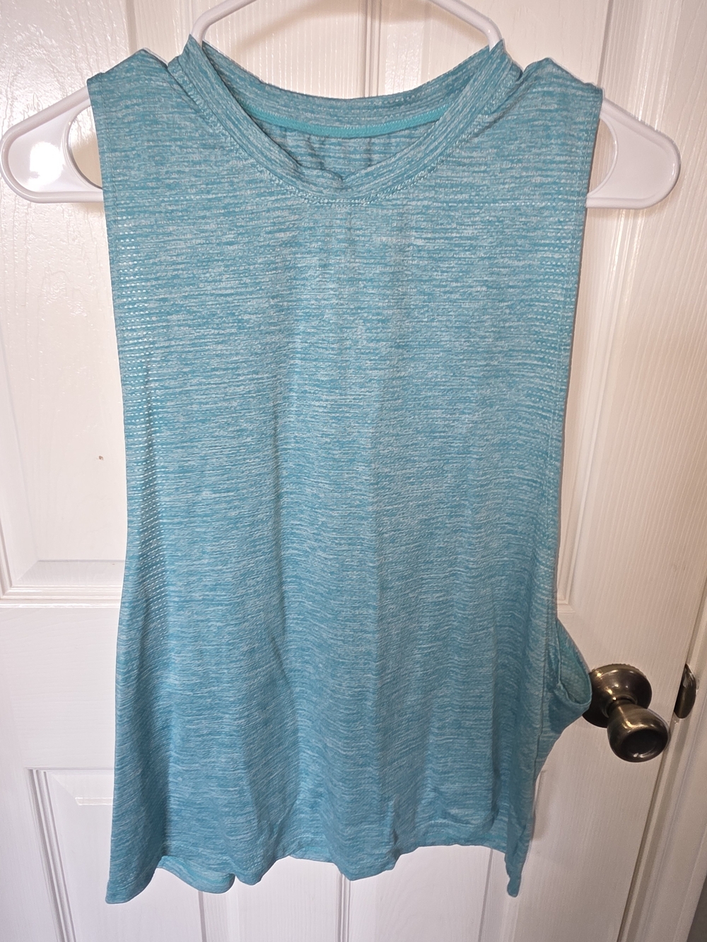 Women’s Sleeveless Teal Heather Tank Top
